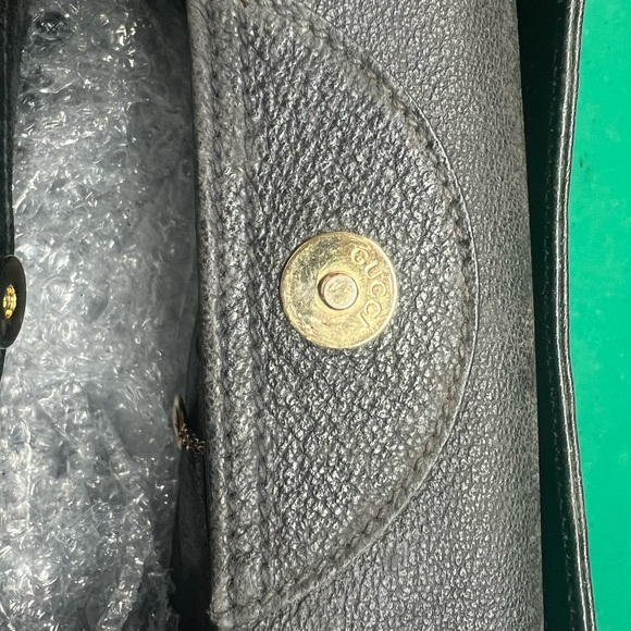 Vintage Gucci Bamboo Handle Suede Tote Bag - Black (Tom Ford Era) - Picture 5 of 9